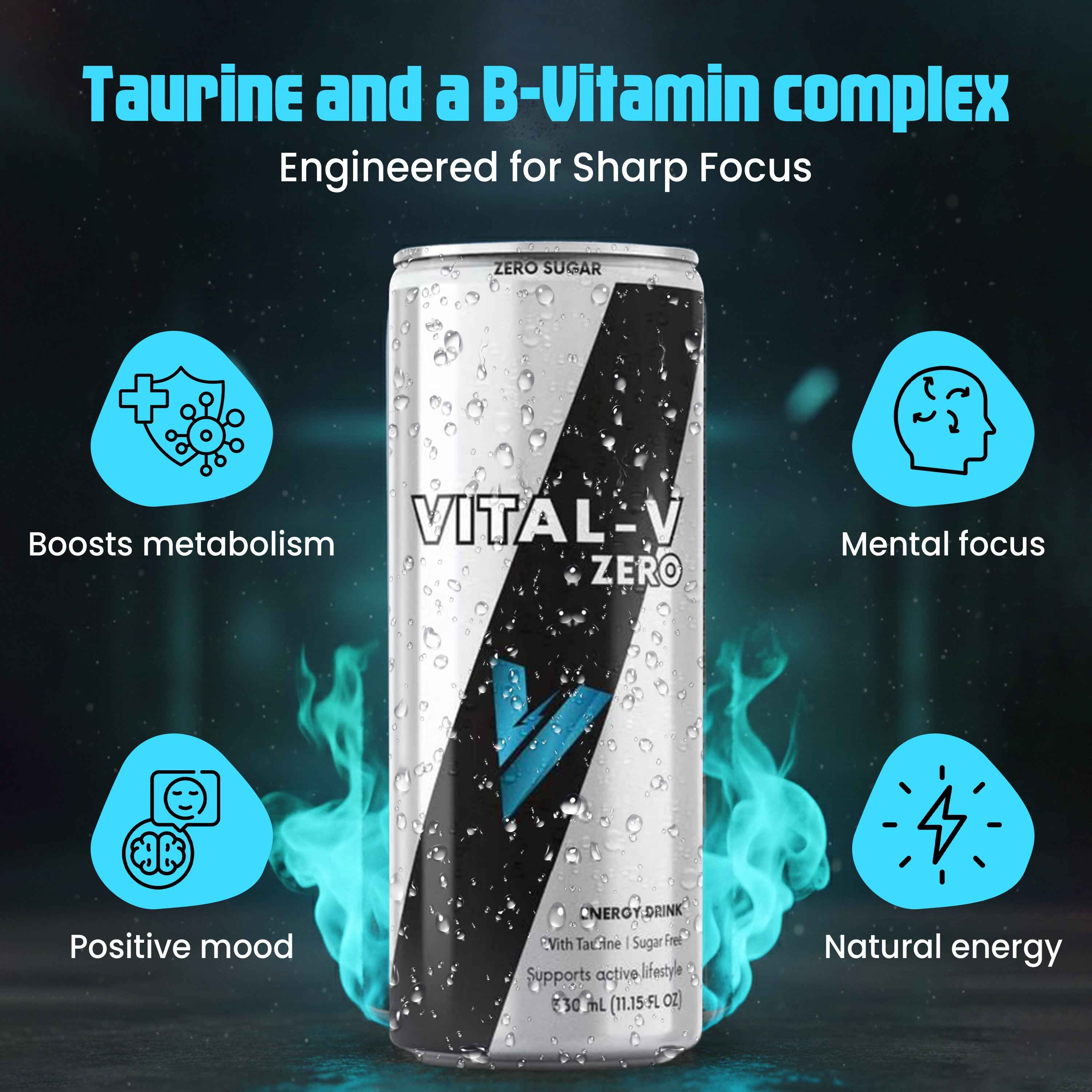 Vital-V Zero Energy Drink– Clean Functional Energy